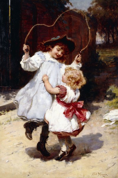 Touwtjespringen, c.1896 door Frederick Morgan