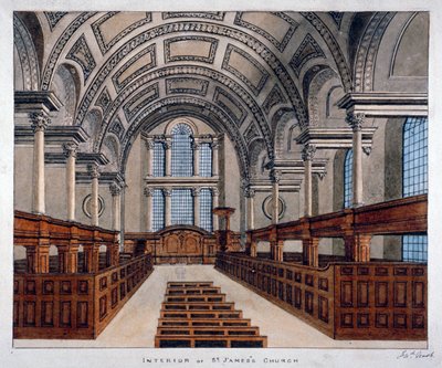 Interieur uitzicht naar het oosten, St James