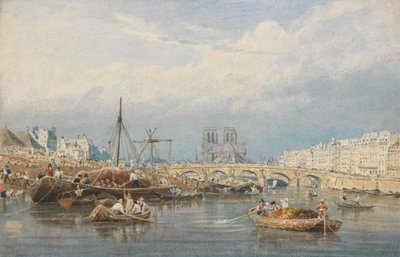 De Seine met de Notre Dame door Frederick Nash