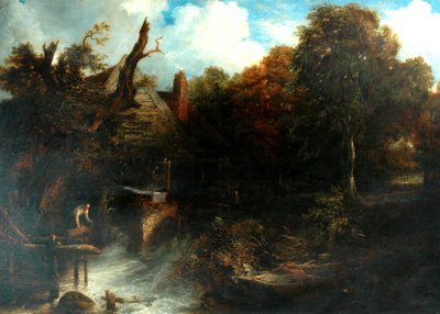 Oude watermolen, Noord-Devon door Frederick Richard Lee