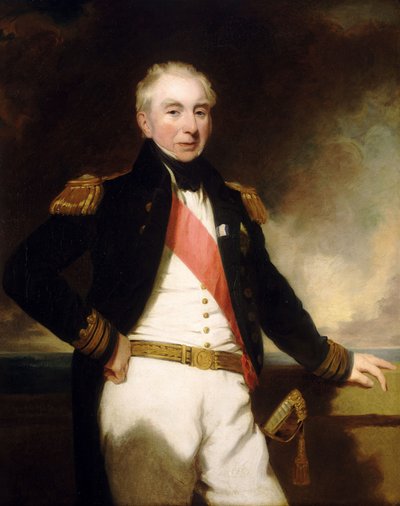 Admiraal Sir Robert Stopford (1768-1847) door Frederick Richard Say