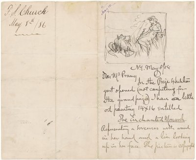 Studie naar "De Betoverde Monarch" door Frederick Stuart Church