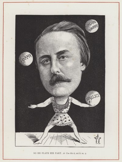 John Hollingshead door Frederick Waddy