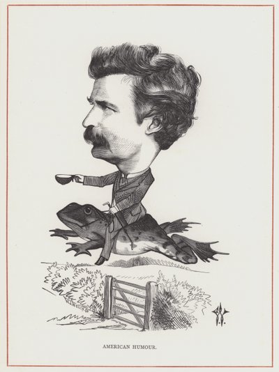 Mark Twain door Frederick Waddy