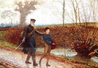 Wegfarers door Frederick Walker