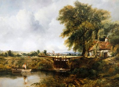 Dedham Lock door Frederick Waters Watts