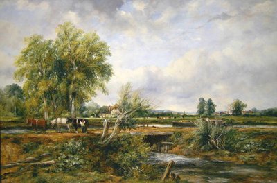 Pastoraal landschap door Frederick Waters Watts