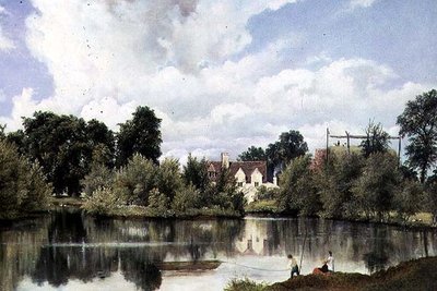 Rivierlandschap, Suffolk door Frederick Waters Watts
