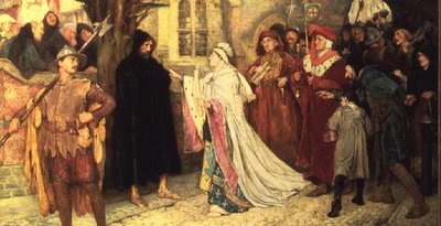 De boetedoening van de Hertogin van Gloucester door Frederick William Davis