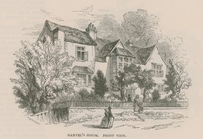Het huis van Andrew Marvel, Highgate, Londen door Frederick William Fairholt