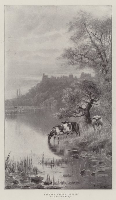 Arundel Castle, Sussex door Frederick William Hayes