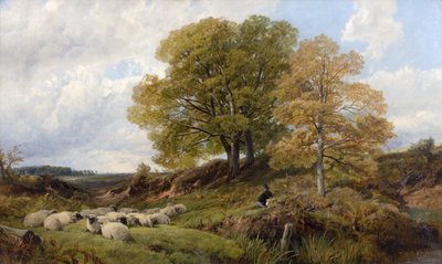 Boslandschap door Frederick William Hulme