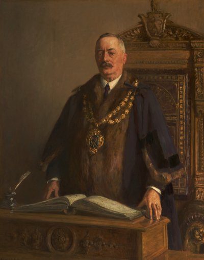 Portret van Thomas Bolton, ca. 1908-09 (Olieverf op doek) door Frederick William Jackson