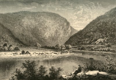 Delaware Water-Gap, 1872 door Frederick William Quartley