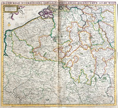 België, Luxemburg, N door Frederick de Wit