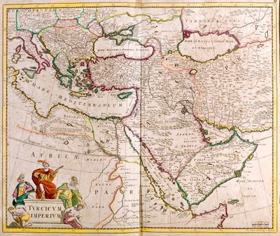 Italië, Balkanschiereiland, Turkije, Libanon, Syrië, Israël, Jordanië, Irak, Arabisch Schiereiland, Iran door Frederick de Wit