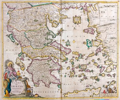 Kaart van Griekenland door Frederick de Wit