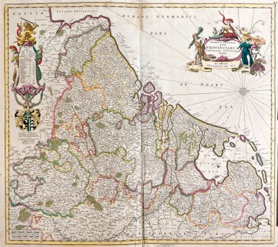Kaart van Neder-Duitsland (Duitsland) door Frederick de Wit