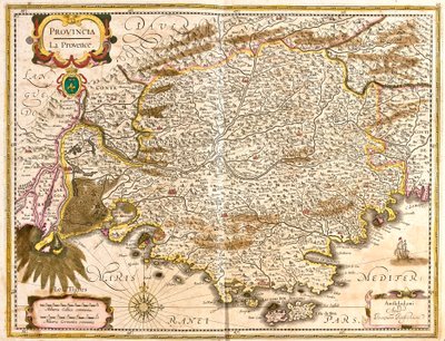 Kaart van Provence (Frankrijk) door Frederick de Wit