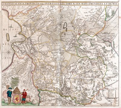 Kaart van de provincie Transsylvanië (Roemenië) door Frederick de Wit