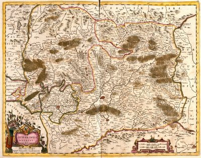 Kaart van het Hertogdom Lotharingen (Frankrijk) door Frederick de Wit