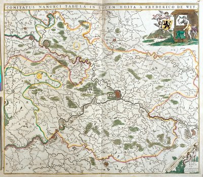 Wallonië, België door Frederick de Wit