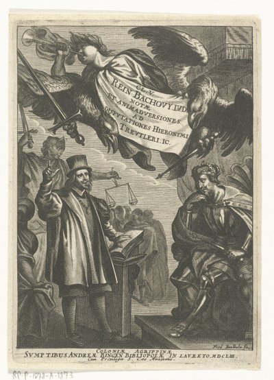 Disputaties van Reinhard Bachow von Echt en Hieronymus Treutler door Frederik Bouttats (I)