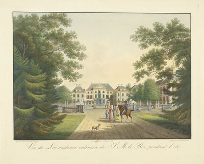 Gezicht op Paleis het Loo door Frederik Christiaan Bierweiler