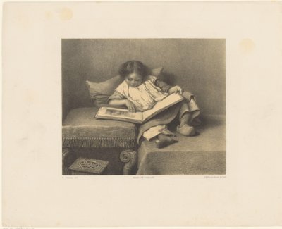 Kind met prentenboek door Frederik Hendrik Weissenbruch