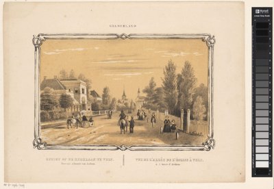 Kerklaan in Velp door Frederik Lodewijk Huygens