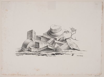 Architectonisch motief door Frederik Schepelern