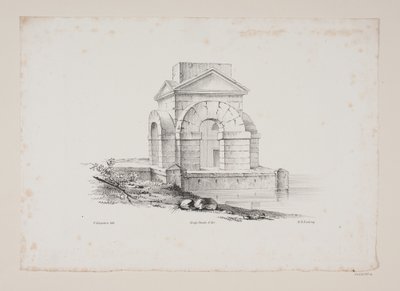 Architectonisch motief door Frederik Schepelern