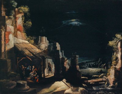 De Aanbidding der Herders door Frederik Valckenborch