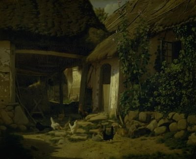 Het interieur van een boerderij door Frederik Vermehren