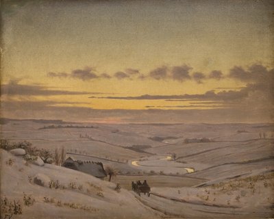 Winteravond bij de Suså door Frederik Vermehren