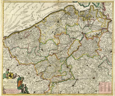 Novissima et Accuratissima Comiatus Flandriæ door Frederik de Wit
