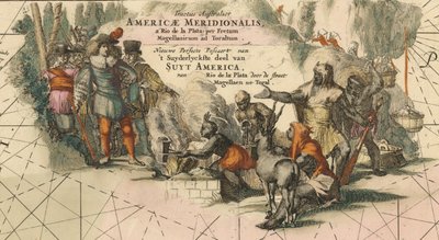 Tractus australior Americæ Meridionalis, van Rio de la Plata via Straat Magellaan naar Toraltum deta door Frederik de Wit