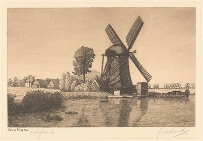 Aan de Angstel door Frederik van der Harst (signed by artist)