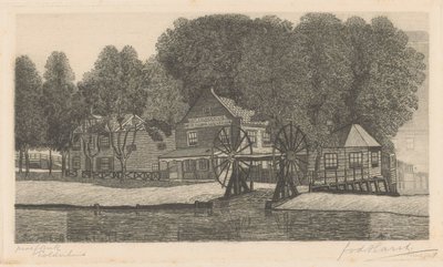 Polderhuis door Frederik van der Harst (signed by artist)