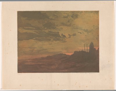 Katwijk aan Zee bij avond door Frederika Henriëtte Broeksmit (signed by artist)