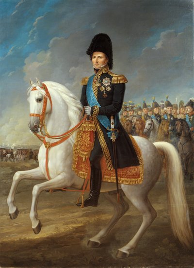 Portret van Jean Baptiste Jules Bernadotte (1763-1844), Maarschalk van Frankrijk, Koning van Zweden en Noorwegen door Fredric Westin