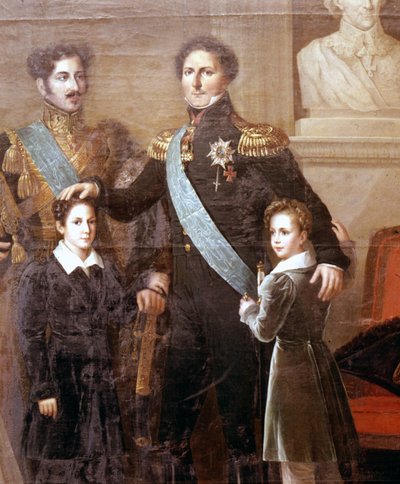 De Bernadotte-dynastie van Zweden (detail) door Fredric Westin