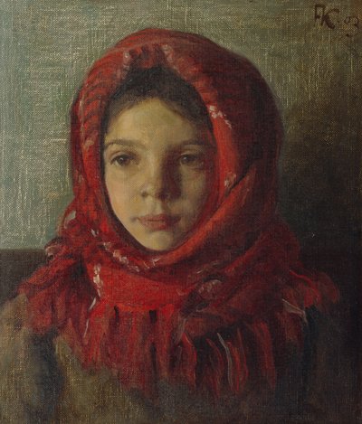 Meisje met hoofddoek door Fredrik Kolstoe