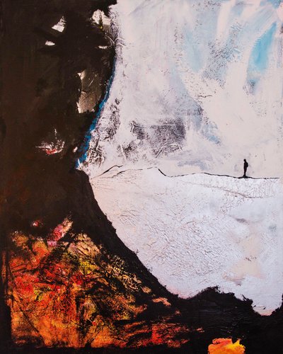 Eenzame figuur – Abstracte reis door Fredrik Olsen