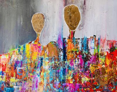 Levendige abstracte figuren door Fredrik Olsen
