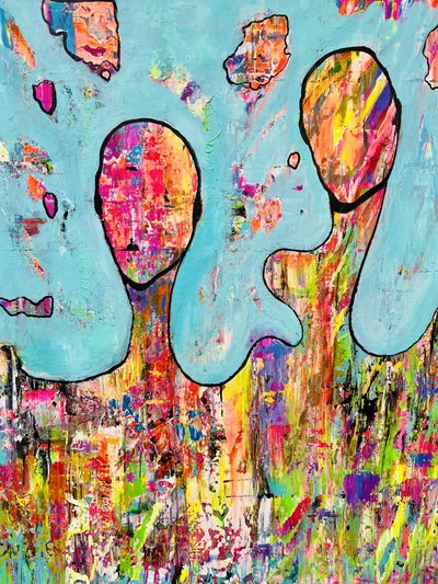 Levendige abstracte figuren door Fredrik Olsen
