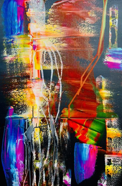 Levendige abstracte beweging door Fredrik Olsen