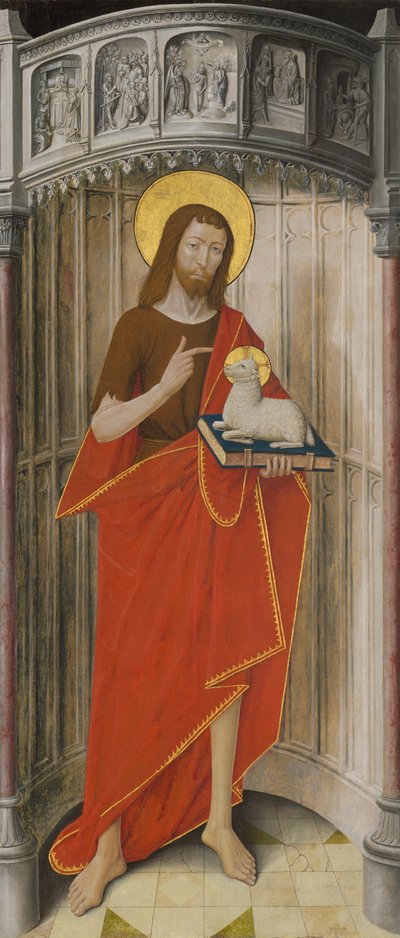 Panelen van het hoofdaltaar van het Charterhuis van Saint-Honoré, Thuison-les-Abbeville: Johannes de Doper door French