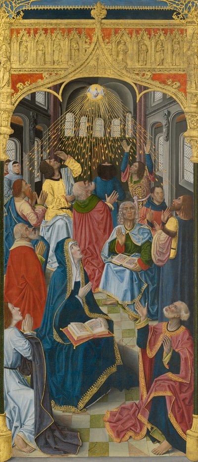 Panelen van het hoofdaltaar van het Charterhuis van Saint-Honoré, Thuison-les-Abbeville: Pinksteren door French