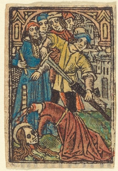 Onthoofding van Sint Catharina (?) door French 15th Century